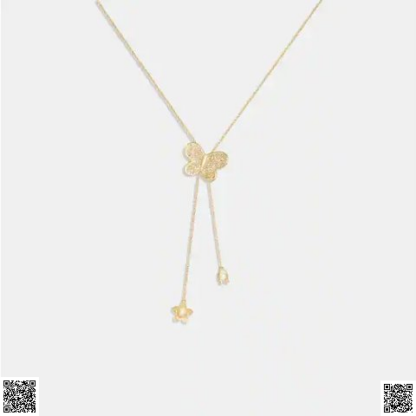 美國代購正品 蝴蝶項鏈