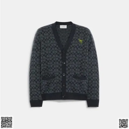 美國代購正品 Coach 小恐龍老花開衫