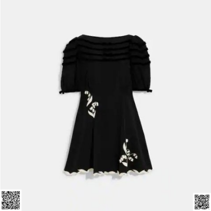 美國代購正品 Coach 泡泡袖連衣裙