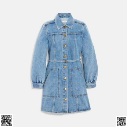 美國代購正品 Coach 牛仔連衣裙