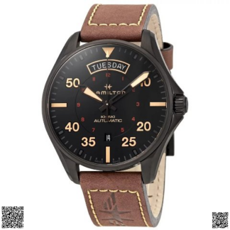 美國代購正品 Hamilton 卡其飛行員機械男錶