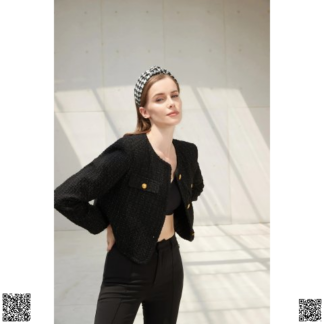 美國代購正品 Parisa Wang 粗花呢夾剋