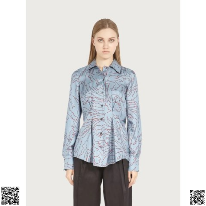 美國代購正品 Salvatore Ferragamo 真絲襯衫