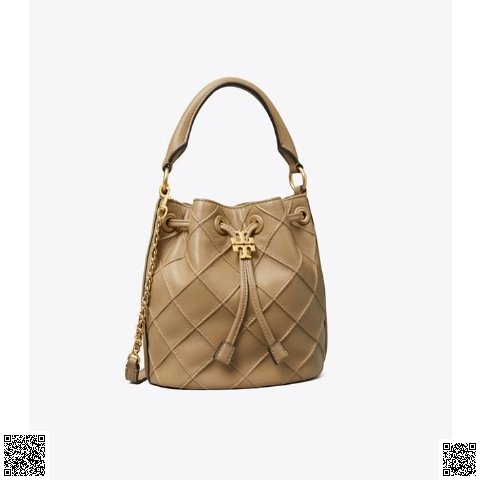 美國代購正品 Tory Burch SMALL FLEMING 菱格水桶包