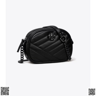 美國代購正品 Tory Burch SMALL KIRA 黑銀相機包