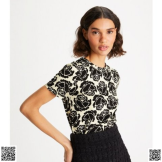 美國代購正品 Tory Burch 玫瑰花T恤
