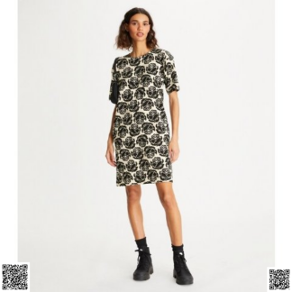 美國代購正品 Tory Burch 玫瑰花T恤裙