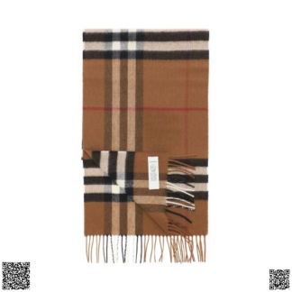 美國代購正品 Burberry Classic 格紋流蘇羊絨圍巾