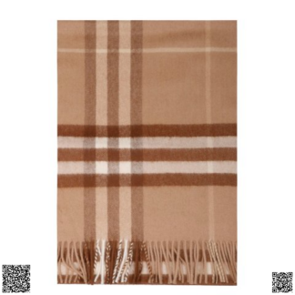 美國代購正品 Burberry Classic 格紋流蘇羊絨圍巾