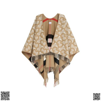 美國代購正品 Burberry TB 雙麵披肩