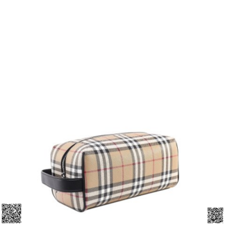 美國代購正品 Burberry Vintage 格紋化妝包