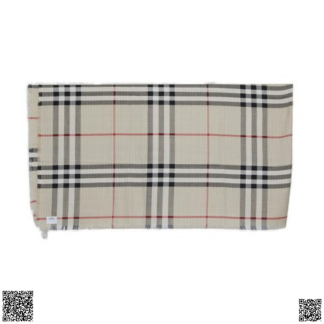 美國代購正品 Burberry 格紋真絲羊絨圍巾