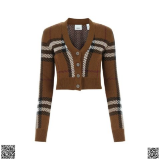 美國代購正品 Burberry 格紋羊毛開衫