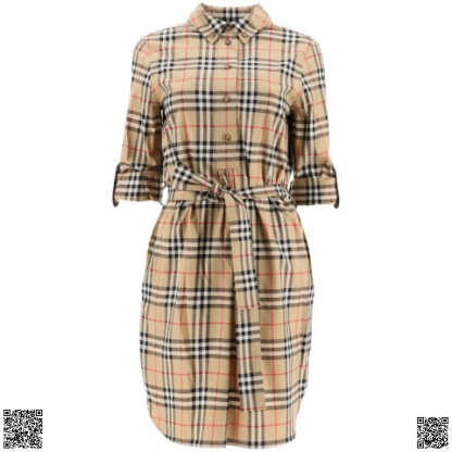 美國代購正品 Burberry 格紋襯衫裙