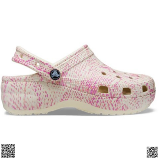 美國代購正品 Crocs Classic 蛇紋厚底洞洞鞋