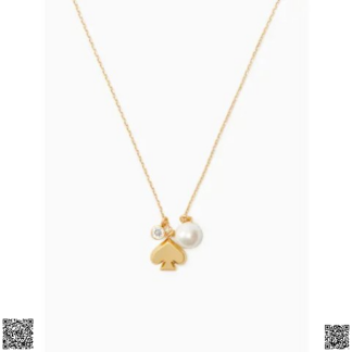 美國代購正品 Kate Spade Everyda珍珠桃心項鏈