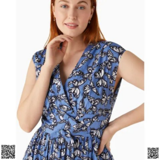 美國代購正品 Kate Spade Poplin Bow 蝴蝶印花裙