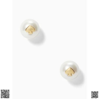 美國代購正品 Kate Spade 珍珠桃心耳釘