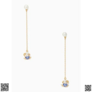 美國代購正品 Kate Spade 螃蟹珍珠耳綫