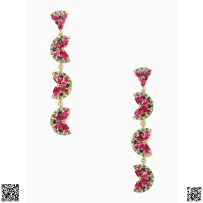 美國代購正品 Kate Spade 西瓜流蘇耳飾