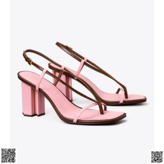 美國代購正品 Tory Burch T STAMP細帶高跟涼鞋