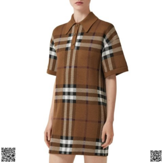 美國代購正品 Burberry Carmella 格紋連衣裙