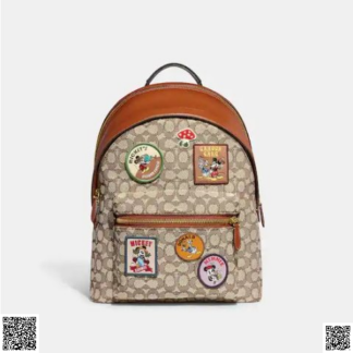 美國代購正品 Coach Disney X Coach Charter 老花雙肩包