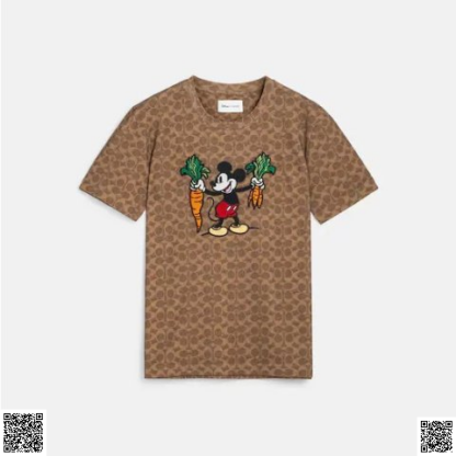 美國代購正品 Coach Disney X Coach 老花米奇T恤