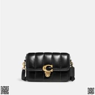 美國代購正品 Coach Studio 絎縫斜挎包