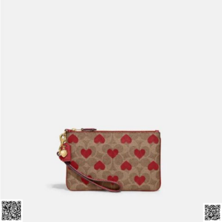 美國代購正品 Coach 愛心腕帶手拿包