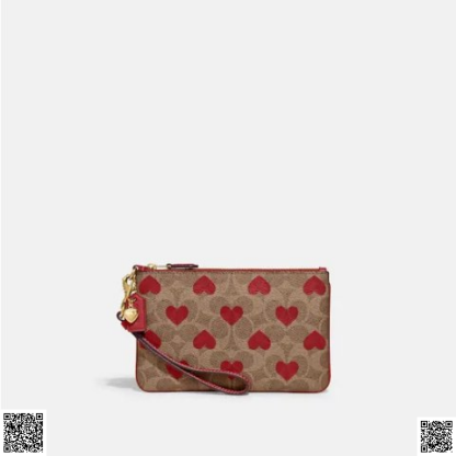 美國代購正品 Coach 愛心腕帶手拿包