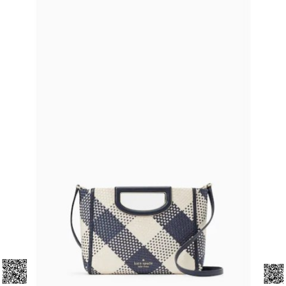美國代購正品 Kate Spade Alexia Gingham 編織斜挎包