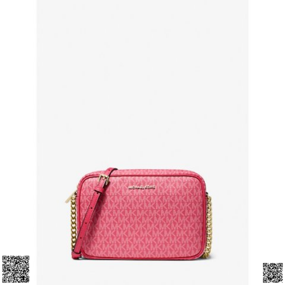 美國代購正品 Michael Kors Jet Set 大號老花斜挎包