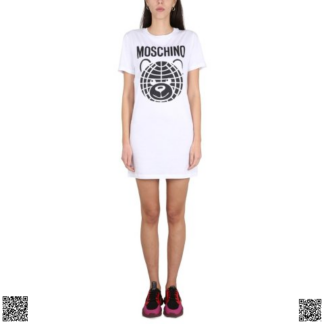 美國代購正品 Moschino Logo T恤裙