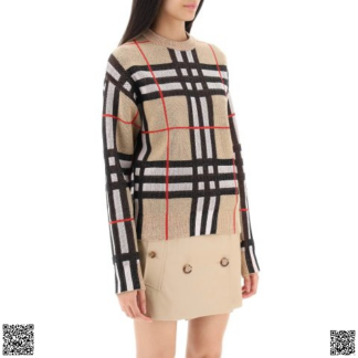 美國代購正品 Burberry harrietta jacquard 格紋毛衣