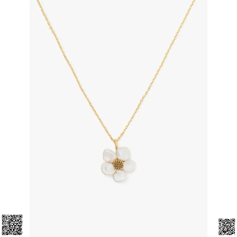 美國代購正品 Kate Spade Floral Frenzy玉蘭花項鏈