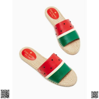 美國代購正品 Kate Spade Ginny 西瓜草編涼鞋
