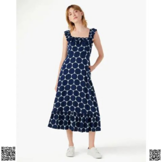 美國代購正品 Kate Spade Joy Dot Ruffle波普背心裙