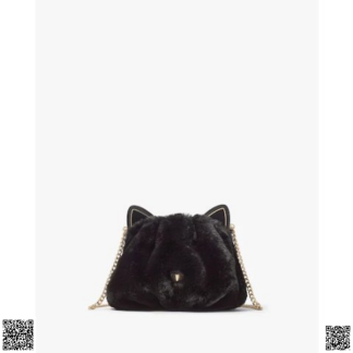 美國代購正品 Kate Spade Pitch Purrfect 毛絨貓咪包