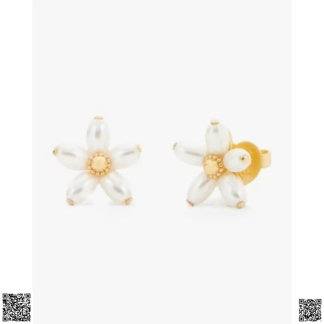 美國代購正品 Kate Spade 珍珠太陽花耳釘