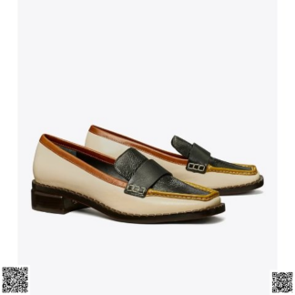 美國代購正品 Tory Burch 復古方頭樂福鞋