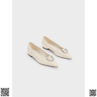 美國代購正品 Charles & Keith 尖頭平底鞋