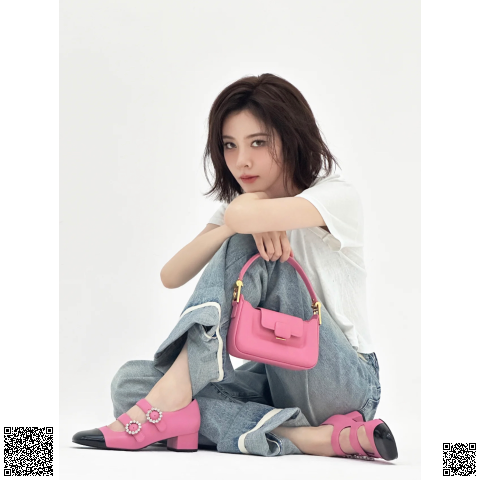 美國代購正品 Charles & Keith 鑽扣瑪麗珍鞋 宋妍霏同款