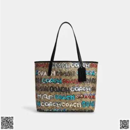 美國代購正品 Coach X Mint + Serf City 塗鴉托特包