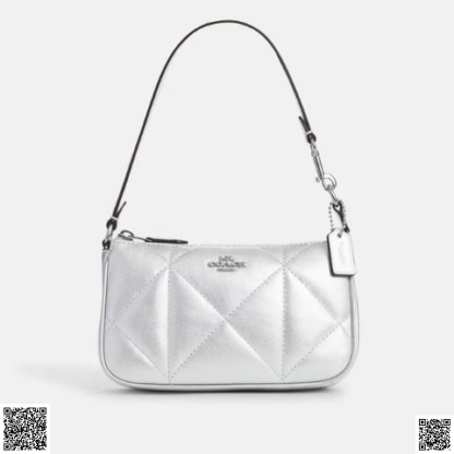 美國代購正品 Coach nolita 19 灰色格棱麻將包