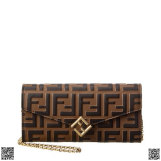 美國代購正品 Fendi 鏈條錢包