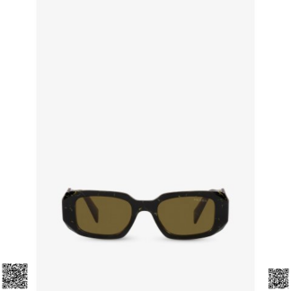美國代購正品 Prada PR 17WS rectangle-frame acetate sunglasses