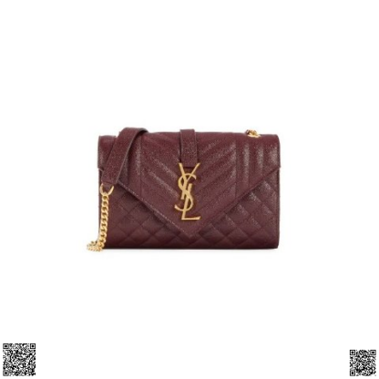 美國代購正品 Saint Laurent 荔枝皮信封包