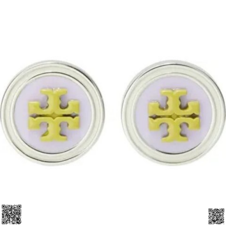美國代購正品 Tory Burch 圓形雙T耳釘