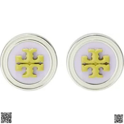 美國代購正品 Tory Burch 圓形雙T耳釘